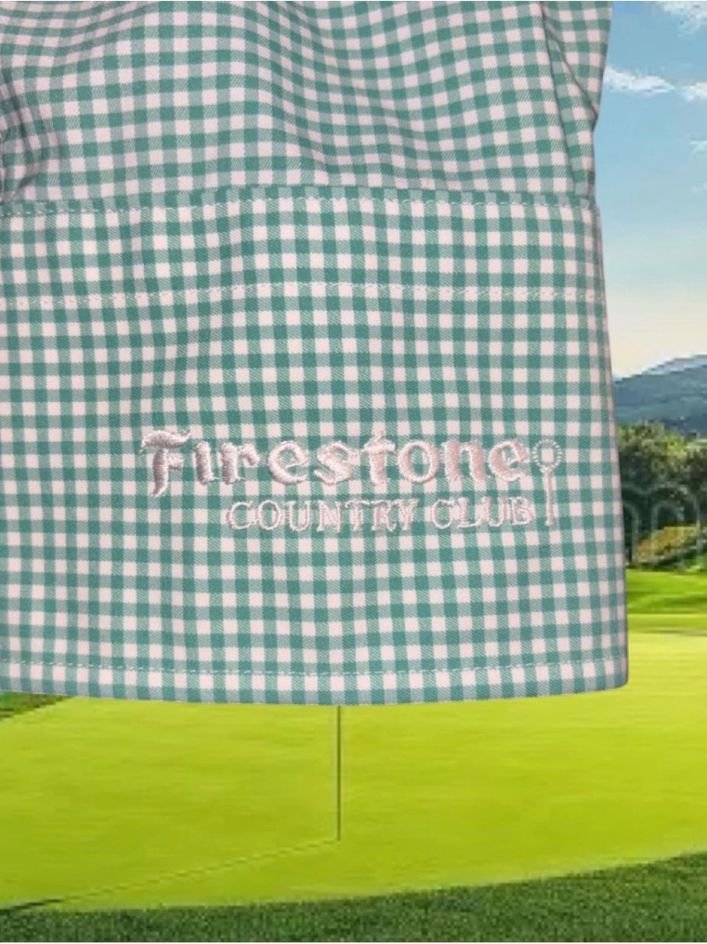 Peter Millar Men's Firestone CC Micro-Gingham Button-Down Shirt M